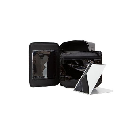 NWT Beis Faux Leather Vegan Cosmetic Case in Black - Picture 4 of 9